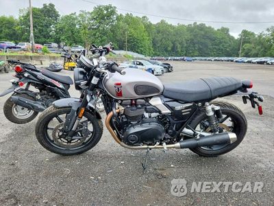 Trzecie zdjęcie samochodu z tyłu: 2025 TRIUMPH MOTORCYCLE SPEED TWIN 900 VIN:SMTDP0G28STCE4954 - miniatura