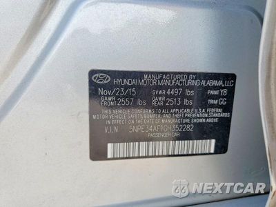 Zdjęcie 12 z 12 samochodu: 2016 HYUNDAI SONATA SPORT VIN:5NPE34AF1GH352282 - miniatura