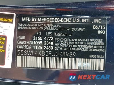 Zdjęcie 13 z 13 samochodu: 2015 MERCEDES-BENZ C 300 4MATIC VIN:55SWF4KB5FU078989 - miniatura