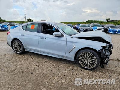 Czwarte zdjęcie samochodu z boku: 2020 GENESIS G70 2.0T VIN:KMTG64LAXLU059998 - miniatura