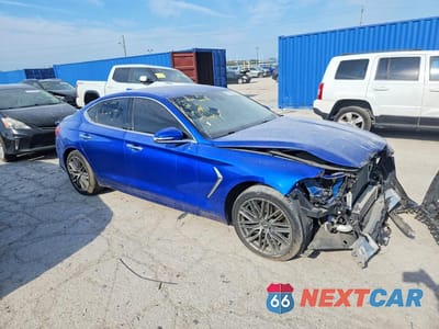Czwarte zdjęcie samochodu z boku: 2019 GENESIS G70 ADVANCED VIN:KMTG64LA9KU025064 - miniatura
