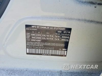 Zdjęcie 13 z 13 samochodu: 2015 MERCEDES-BENZ GLA 250 4MATIC VIN:WDCTG4GB1FJ163602 - miniatura