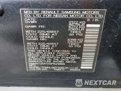 Zdjęcie 13 z 13 samochodu: 2016 NISSAN ROGUE SV VIN:KNMAT2MV0GP621866 - miniatura