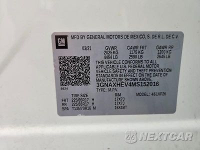 Zdjęcie 12 z 12 samochodu: 2021 CHEVROLET EQUINOX LS VIN:3GNAXHEV4MS152016 - miniatura