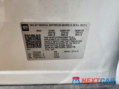 Zdjęcie 13 z 13 samochodu: 2024 GMC TERRAIN SLE VIN:3GKALMEG3RL359775 - miniatura