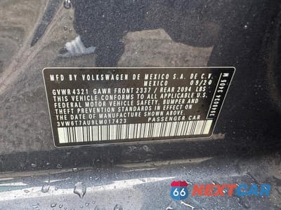 Zdjęcie 10 z 13 samochodu: 2020 VOLKSWAGEN GTI S VIN:3VW6T7AU9LM017423 - miniatura