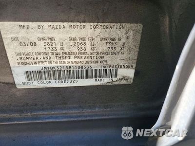 Zdjęcie 12 z 12 samochodu: 2008 MAZDA 3 I VIN:JM1BK32F581128536 - miniatura