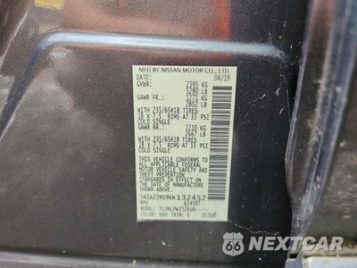 Zdjęcie 13 z 13 samochodu: 2019 NISSAN MURANO S VIN:5N1AZ2MS9KN132452 - miniatura