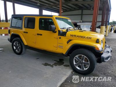 Czwarte zdjęcie samochodu z boku: 2019 JEEP WRANGLER UNLIMITED SAHARA VIN:1C4HJXEG6KW529659 - miniatura