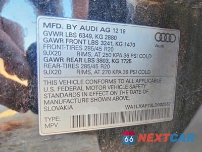 Zdjęcie 13 z 13 samochodu: 2020 AUDI Q7 PREMIUM PLUS VIN:WA1LXAF73LD002562 - miniatura