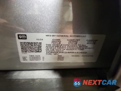 Zdjęcie 13 z 13 samochodu: 2024 CHEVROLET TAHOE K1500 RST VIN:1GNSKRKD4RR163810 - miniatura
