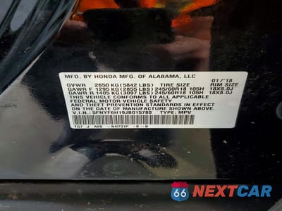 Zdjęcie 13 z 13 samochodu: 2018 HONDA PILOT LX VIN:5FNYF6H19JB015780 - miniatura