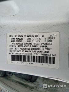 Zdjęcie 12 z 12 samochodu: 2015 HONDA ACCORD EXL VIN:1HGCR3F87FA003483 - miniatura