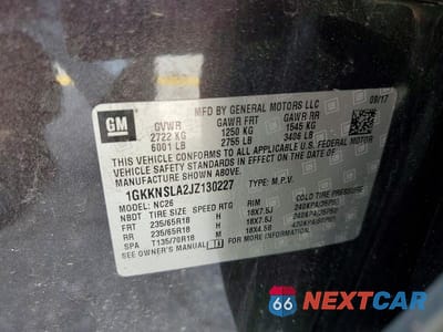 Zdjęcie 13 z 13 samochodu: 2018 GMC ACADIA SLE VIN:1GKKNSLA2JZ130227 - miniatura