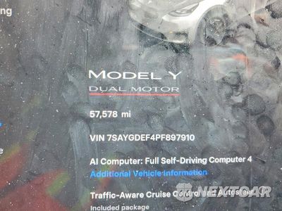 Zdjęcie 9 z 13 samochodu: 2023 TESLA MODEL Y VIN:7SAYGDEF4PF897910 - miniatura