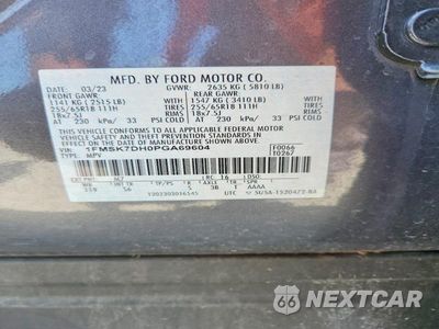Zdjęcie 13 z 13 samochodu: 2023 FORD EXPLORER XLT VIN:1FMSK7DH0PGA69604 - miniatura