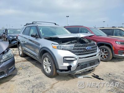 Czwarte zdjęcie samochodu z boku: 2021 FORD EXPLORER XLT VIN:1FMSK8DH7MGA93738 - miniatura