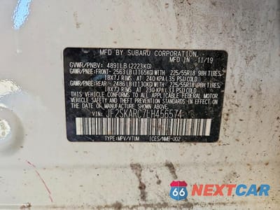 Zdjęcie 13 z 13 samochodu: 2020 SUBARU FORESTER SPORT VIN:JF2SKARC7LH456574 - miniatura