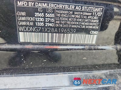 Zdjęcie 12 z 12 samochodu: 2008 MERCEDES-BENZ S 550 VIN:WDDNG71X28A196539 - miniatura