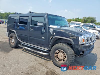 Czwarte zdjęcie samochodu z boku: 2007 HUMMER H2 VIN:5GRGN23U57H108974 - miniatura