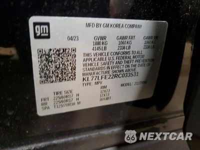 Zdjęcie 13 z 13 samochodu: 2024 CHEVROLET TRAX LS VIN:KL77LFE22RC033531 - miniatura