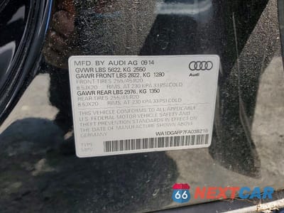 Zdjęcie 13 z 13 samochodu: 2015 AUDI Q5 PREMIUM PLUS VIN:WA1DGAFP7FA038216 - miniatura
