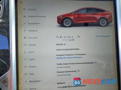 Zdjęcie 9 z 14 samochodu: 2016 TESLA MODEL X VIN:5YJXCBE24GF017634 - miniatura