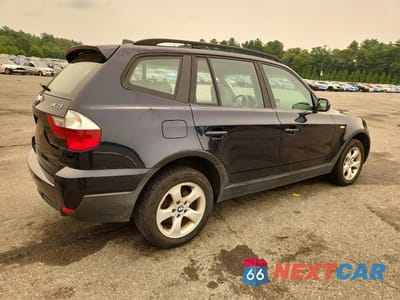 Trzecie zdjęcie samochodu z tyłu: 2007 BMW X3 3.0SI VIN:WBXPC93477WF17835 - miniatura