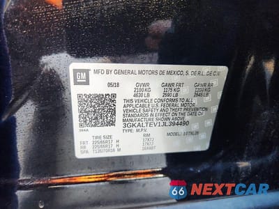 Zdjęcie 13 z 13 samochodu: 2018 GMC TERRAIN SLE VIN:3GKALTEV1JL394490 - miniatura