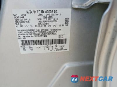 Zdjęcie 13 z 13 samochodu: 2014 FORD EDGE LIMITED VIN:2FMDK3KC8EBB72492 - miniatura