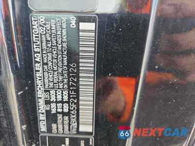 Zdjęcie 13 z 13 samochodu: 2001 MERCEDES-BENZ SLK 320 VIN:WDBKK65F21F172126 - miniatura