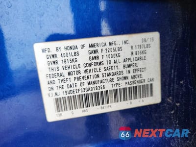 Zdjęcie 12 z 12 samochodu: 2016 ACURA ILX BASE WATCH PLUS VIN:19UDE2F33GA019356 - miniatura