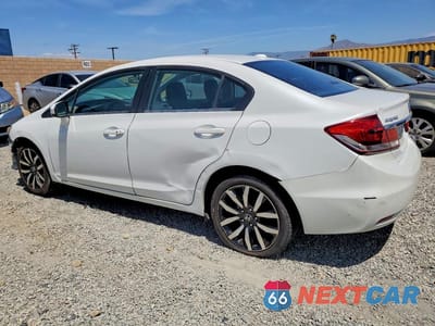Drugie zdjęcie samochodu z przodu: 2015 HONDA CIVIC EXL VIN:19XFB2F9XFE270777 - miniatura