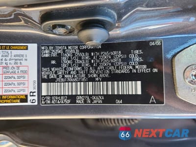 Zdjęcie 13 z 13 samochodu: 2006 TOYOTA 4RUNNER LIMITED VIN:JTEBU17RX68071851 - miniatura