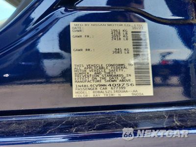 Zdjęcie 12 z 12 samochodu: 2021 NISSAN ALTIMA SR VIN:1N4BL4CV9MN409756 - miniatura