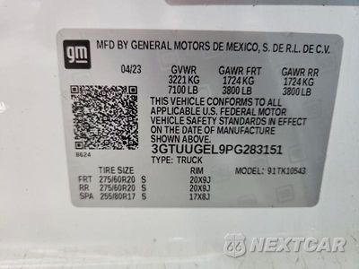 Zdjęcie 12 z 12 samochodu: 2023 GMC SIERRA K1500 DENALI VIN:3GTUUGEL9PG283151 - miniatura