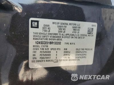 Zdjęcie 13 z 13 samochodu: 2011 CHEVROLET TAHOE C1500 LTZ VIN:1GNSCCE01BR132202 - miniatura