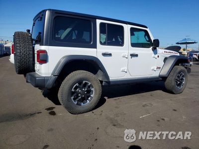 Trzecie zdjęcie samochodu z tyłu: 2025 JEEP WRANGLER RUBICON VIN:1C4PJXFN2SW527397 - miniatura