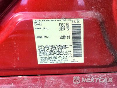 Zdjęcie 13 z 13 samochodu: 2016 NISSAN ALTIMA 2.5 SV VIN:1N4AL3AP6GC295127 - miniatura