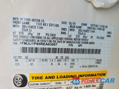Zdjęcie 14 z 14 samochodu: 2024 FORD EXPEDITION KING RANCH VIN:1FMJU1P80REA63007 - miniatura
