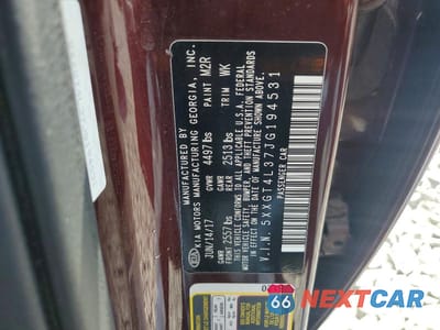 Zdjęcie 12 z 12 samochodu: 2018 KIA OPTIMA LX VIN:5XXGT4L37JG194531 - miniatura