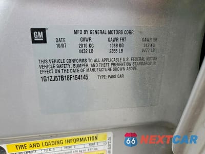 Zdjęcie 12 z 12 samochodu: 2008 CHEVROLET MALIBU 2LT VIN:1G1ZJ57B18F154145 - miniatura