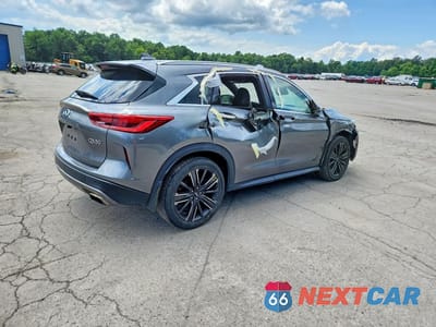 Trzecie zdjęcie samochodu z tyłu: 2021 INFINITI QX50 LUXE VIN:3PCAJ5BB6MF121037 - miniatura