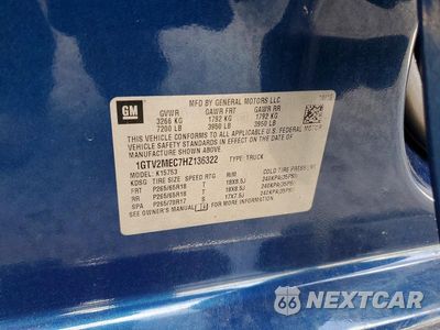 Zdjęcie 12 z 12 samochodu: 2017 GMC SIERRA K1500 SLE VIN:1GTV2MEC7HZ136322 - miniatura