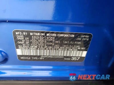 Zdjęcie 12 z 12 samochodu: 2018 MITSUBISHI OUTLANDER SPORT ES VIN:JA4AR3AW2JU000844 - miniatura