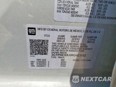 Zdjęcie 12 z 12 samochodu: 2024 GMC SIERRA C1500 ELEVATION VIN:3GTPHCEKXRG423552 - miniatura