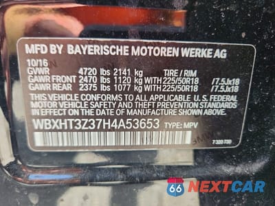 Zdjęcie 13 z 13 samochodu: 2017 BMW X1 XDRIVE28I VIN:WBXHT3Z37H4A53653 - miniatura