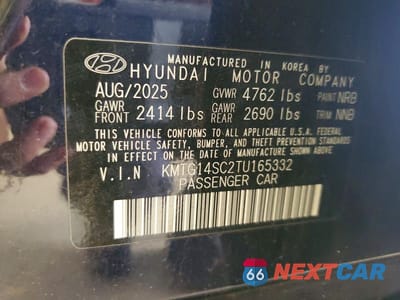 Zdjęcie 12 z 12 samochodu: 2026 GENESIS G70 2.5T STANDARD VIN:KMTG14SC2TU165332 - miniatura