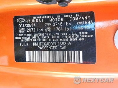 Zdjęcie 12 z 12 samochodu: 2015 HYUNDAI VELOSTER BASE VIN:KMHTC6AD0FU238355 - miniatura