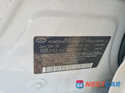 Zdjęcie 12 z 12 samochodu: 2017 HYUNDAI ELANTRA SE VIN:5NPD84LF9HH002314 - miniatura